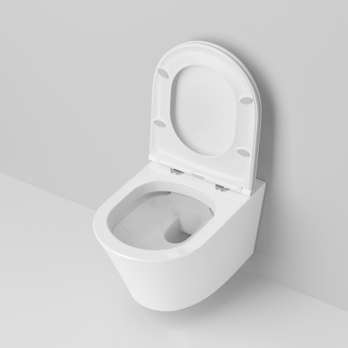 Унитаз подвесной Ambassador Ritz 233K19003RS белый с сиденьем микролифт каскадный смыв - фото 5